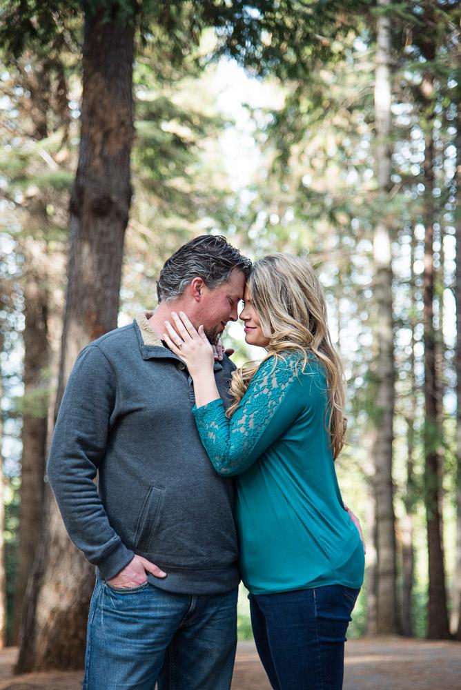 Engagement in Apple Hill in Placerville, California